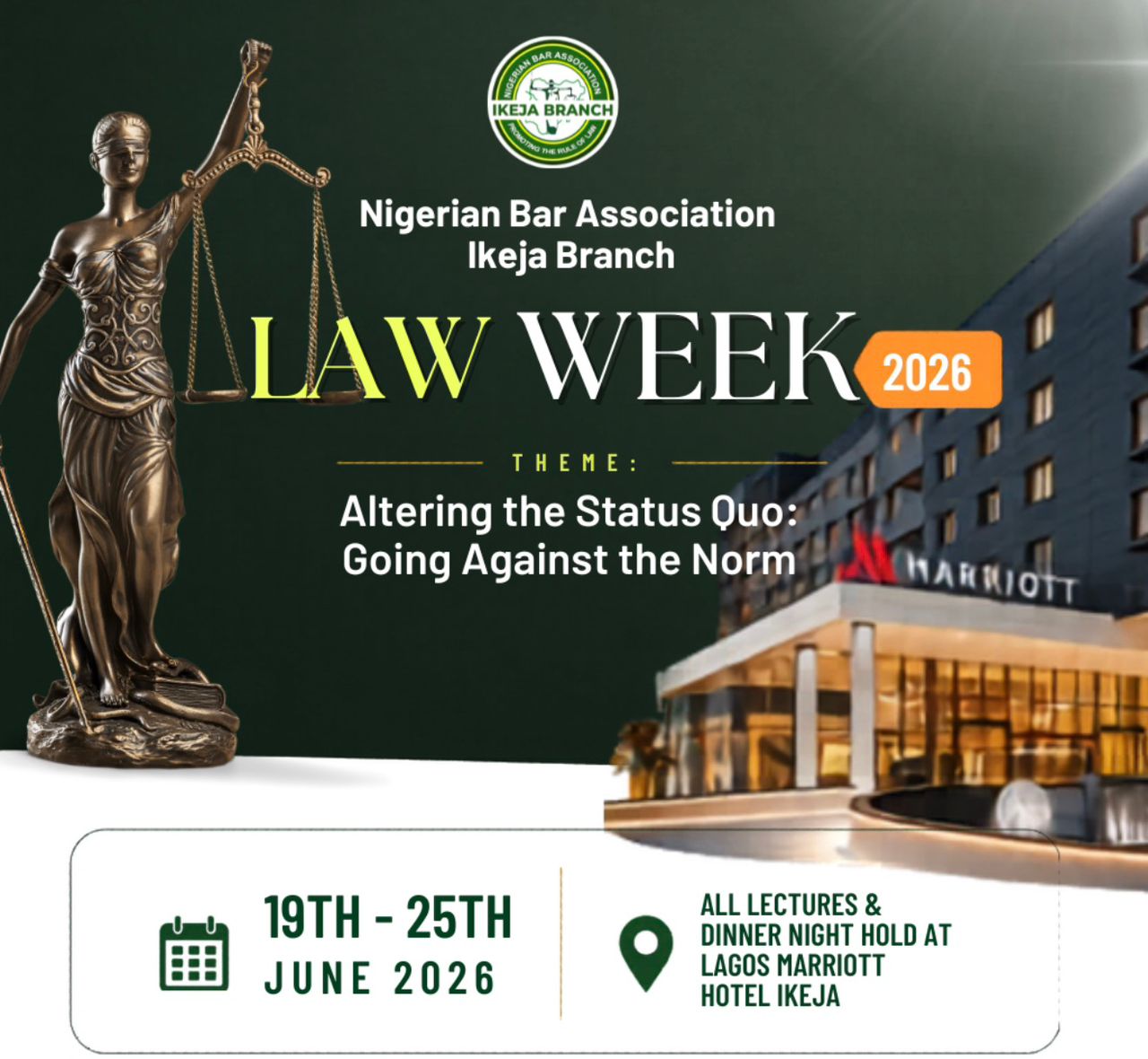 NBA Ikeja Law Week Flyer